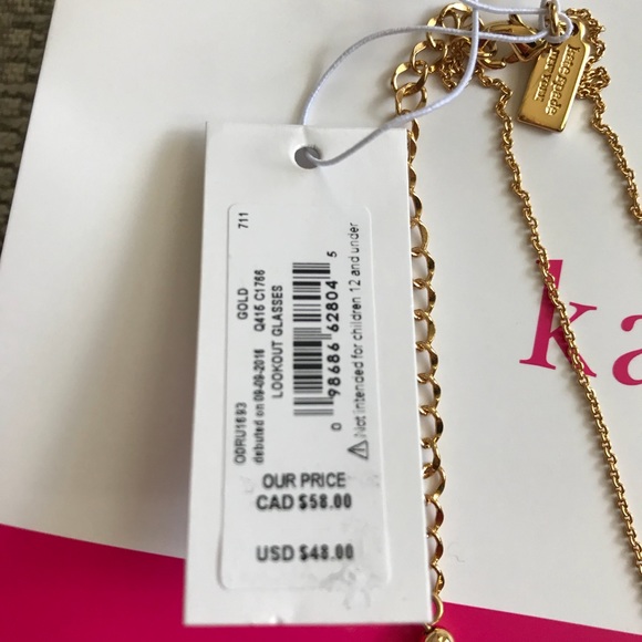 Kate Spade “lookout glasses mini pendant” - Picture 4 of 8
